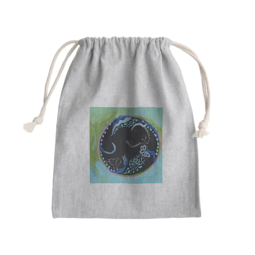 人魚A Mini Drawstring Bag