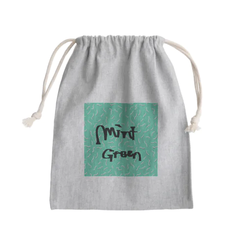 みんとぐりーん Mini Drawstring Bag