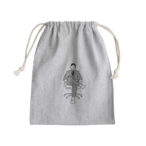 Cool office worker Mini Drawstring Bag