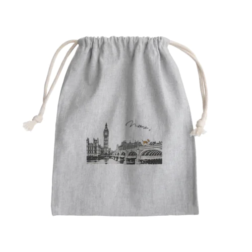 3.ロンドンでスキップ　モモの気ままな世界旅 Mini Drawstring Bag