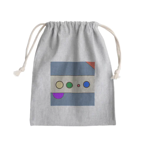 カラフルな地層 Mini Drawstring Bag
