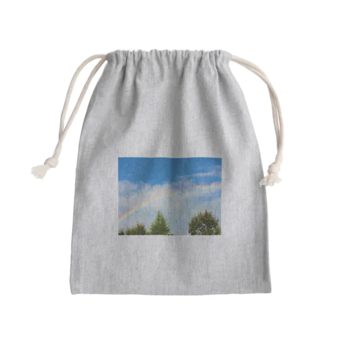 青空と虹 Mini Drawstring Bag