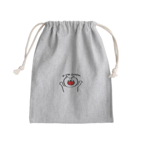 にゃおーん Mini Drawstring Bag