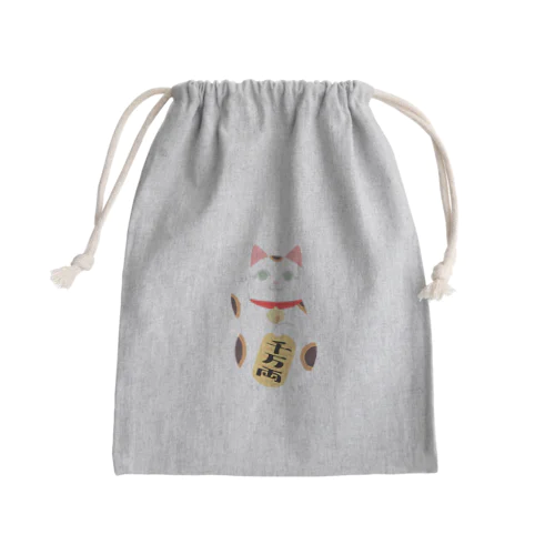 招き猫　千万両 Mini Drawstring Bag