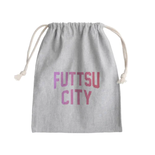 富津市 FUTTSU CITY Mini Drawstring Bag