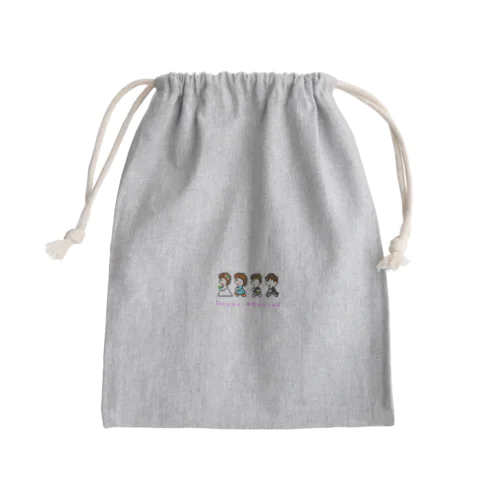 はっぴーうぇでぃぐ Mini Drawstring Bag