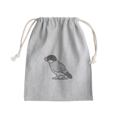 文鳥のすずあおくん Mini Drawstring Bag