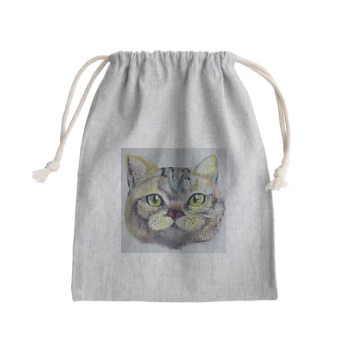 くれよんねこ/愛されて育った猫 Mini Drawstring Bag