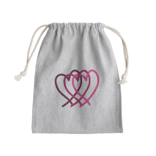 ハート （ビッグ） Mini Drawstring Bag