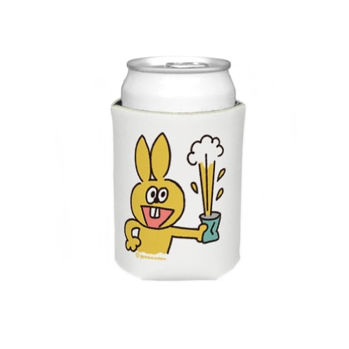 ラビやんと缶 Koozie