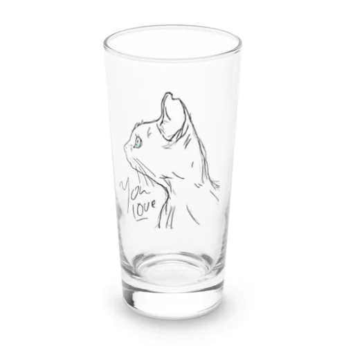 かわいいちゃんの青い眼グラス Long Sized Water Glass