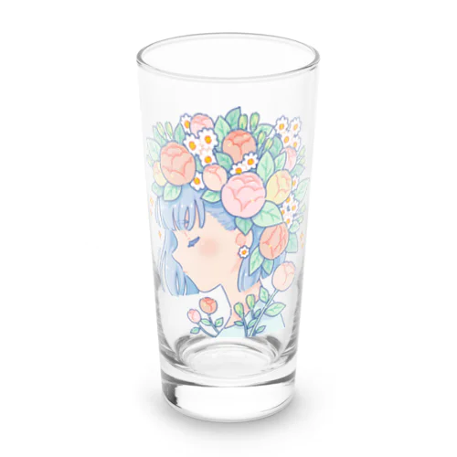 FLOWERS Long Sized Water Glass