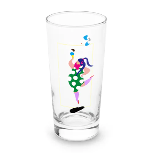 水玉の女01 Long Sized Water Glass