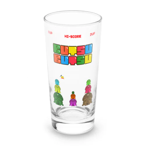 レトロゲーム風な大仏 Long Sized Water Glass