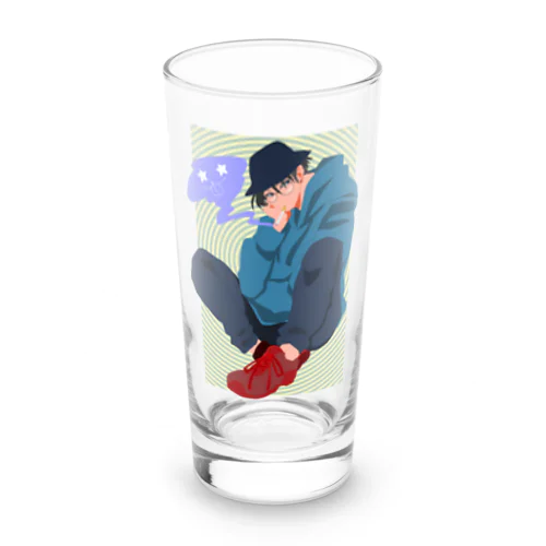 おしゃ眼鏡男子 Long Sized Water Glass