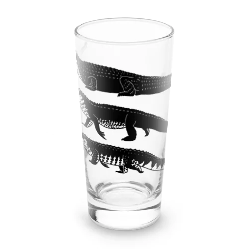 ワニワニワニさん（黒） Long Sized Water Glass