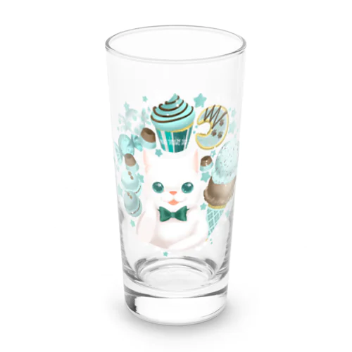 ニャンコと美味しい時間シリーズ「ミント味！」 Long Sized Water Glass