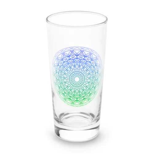 宇宙曼荼羅Green Blue Heart cakra Long Sized Water Glass