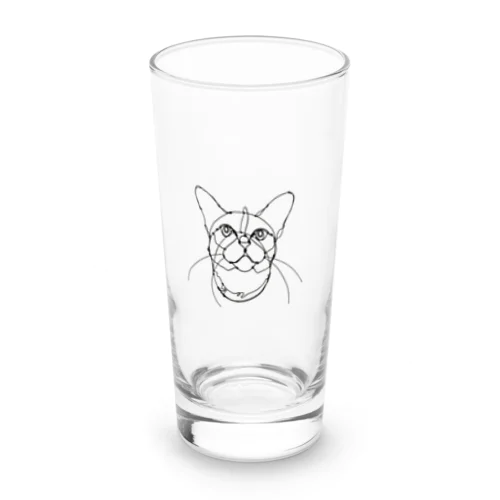 ワイヤーのネコ Long Sized Water Glass