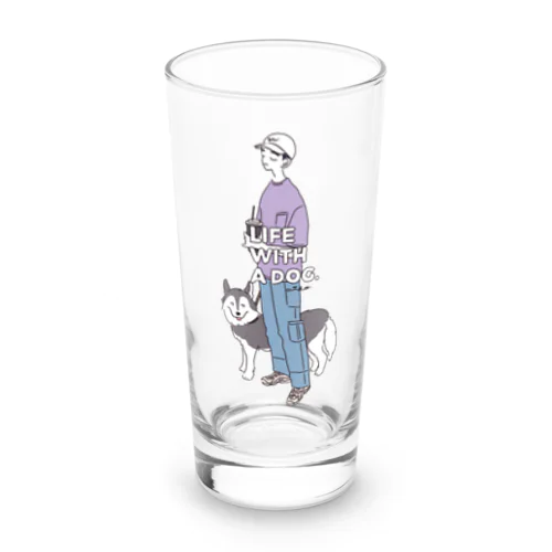LIFE WITH A DOG.（BOY ver.） Long Sized Water Glass