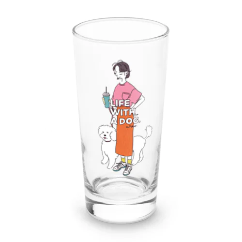 LIFE WITH A DOG.（GIRL ver.） Long Sized Water Glass