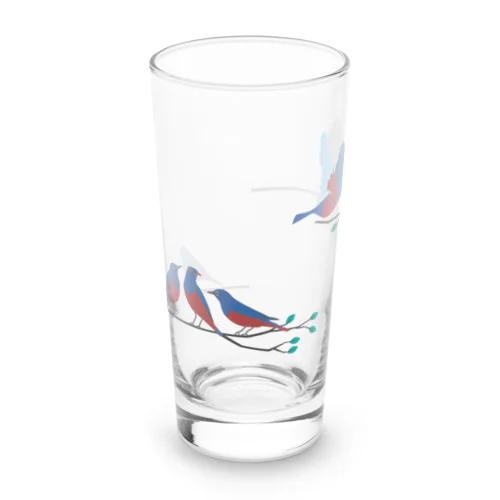 イソヒヨドリさんたち Long Sized Water Glass