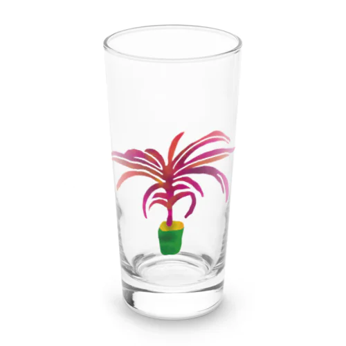 【Watercolor Plants】 Long Sized Water Glass