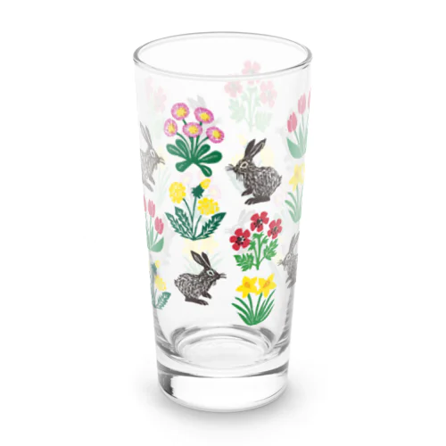 spring flowers Long Sized Water Glass