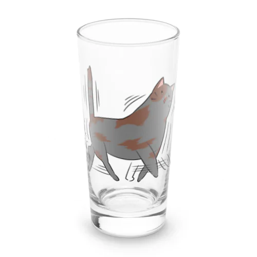荒ぶるﾈｺﾁｬﾝ Long Sized Water Glass
