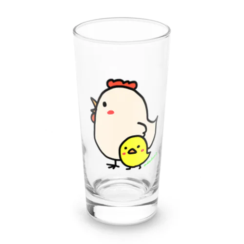 ママコッコとピヨ🐤 Long Sized Water Glass