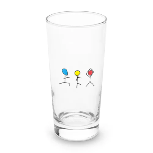 信号機ヨガぼうにんげんくん Long Sized Water Glass