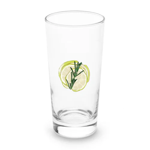 レモンとローズマリーのグラス Long Sized Water Glass