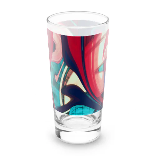 Abstract art 花 Long Sized Water Glass