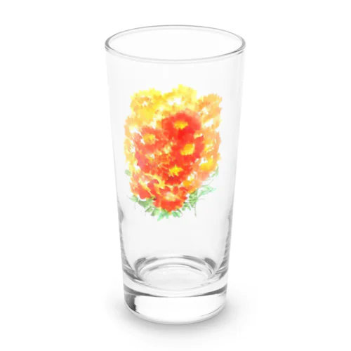 7月17日の誕生日花は「百日草」です！ Long Sized Water Glass