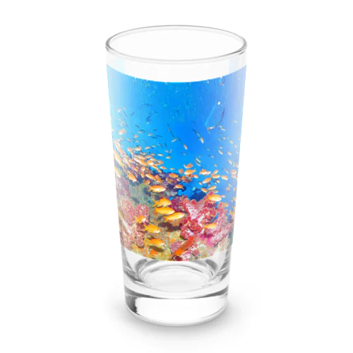 Blue&Orenge Long Sized Water Glass