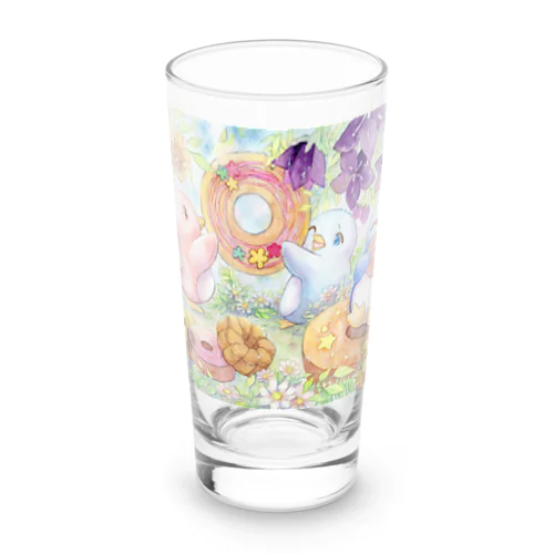 ペンギン☆ドーナツぱくん！ Long Sized Water Glass