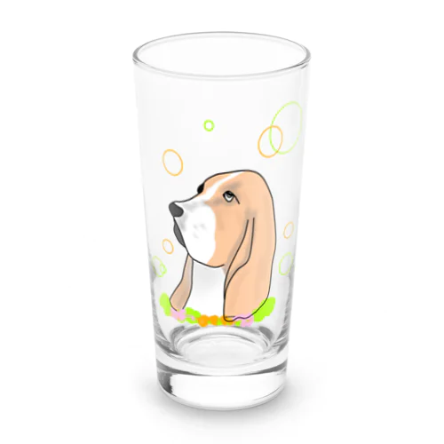 バセットハウンド癒し犬 Long Sized Water Glass