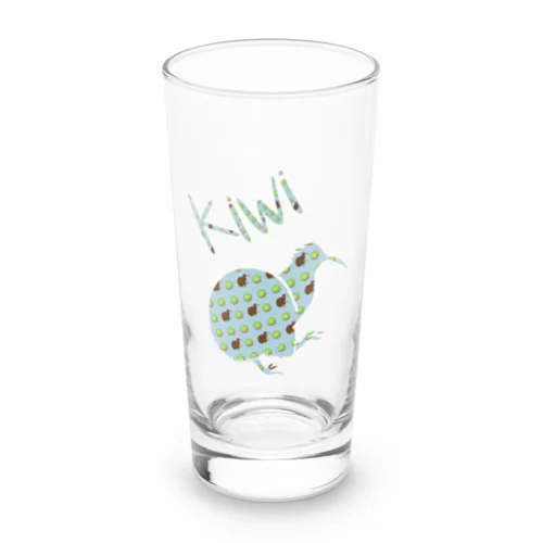 キーウィ模様のキーウィ Long Sized Water Glass