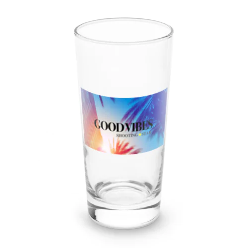 Good vibes Long Sized Water Glass