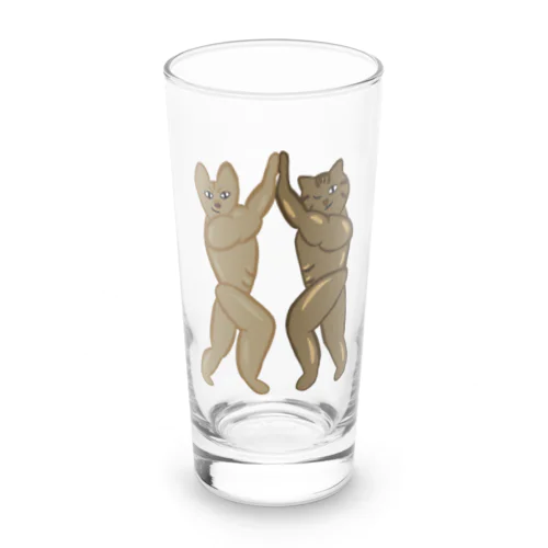 イヌマッスル&ネコマッチョ(盟友) Long Sized Water Glass