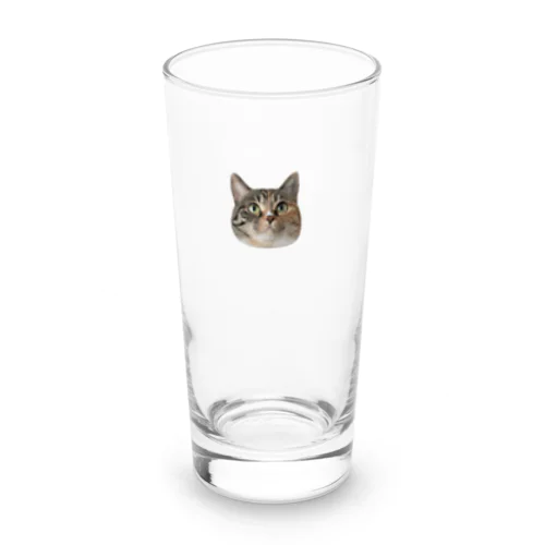 縞三毛猫のみそ Long Sized Water Glass