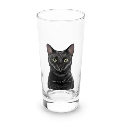 魅力的な黒猫〜Attractive black cat〜 Long Sized Water Glass