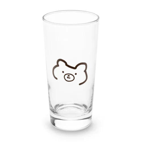 右下がりのクマ Long Sized Water Glass