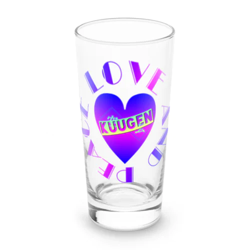 LOVE AND PEACE Long Sized Water Glass