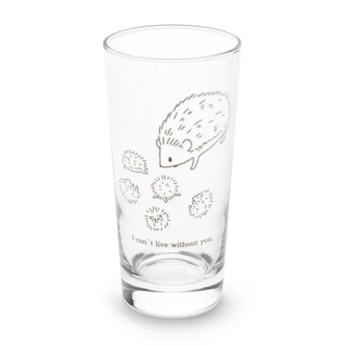 ハリネズミの親子 Long Sized Water Glass