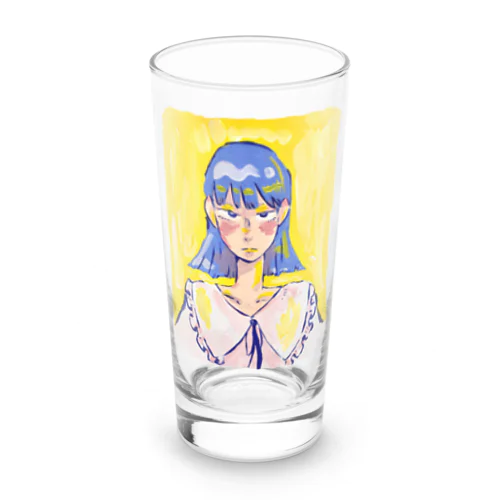 絵の具女の子 Long Sized Water Glass