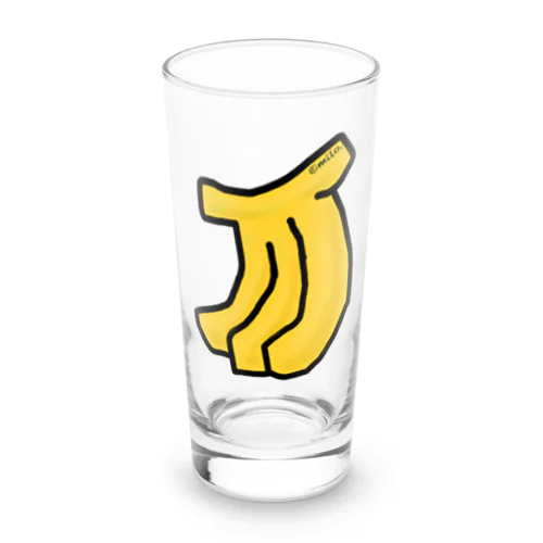 happy banana Long Sized Water Glass