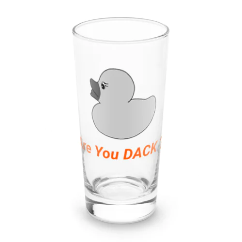 Are You Dack?オレンジ Long Sized Water Glass