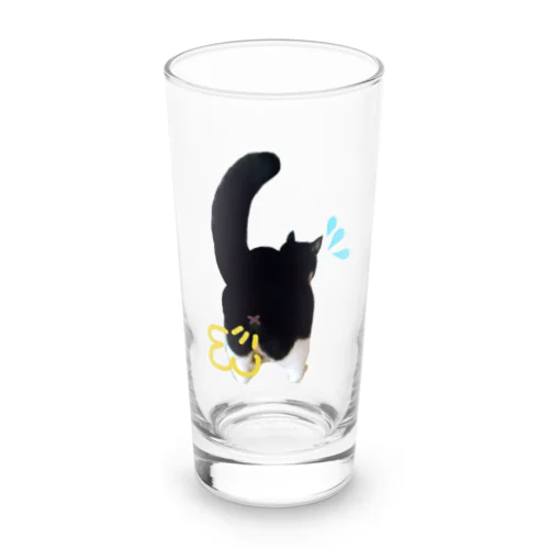 プーして恥ずかしネコ丸 Long Sized Water Glass