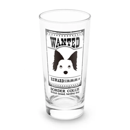 Wab2-0807ボーダーコリー Long Sized Water Glass